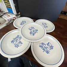 Vintage Pre-owned Pfaltzgraff Yorktowne 10 1/4" Dinner Plates Stoneware Set Of 5 | eBay