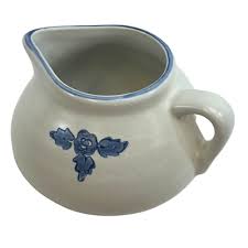 Pfaltzgraff Yorktowne Gravy Boat Pitcher 414Y Stoneware Blue VINTAGE Pristine | eBay
