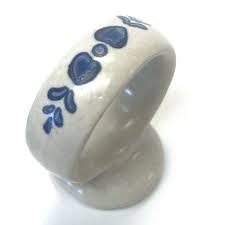 Set of 5 Vintage Pfaltzgraff Yorktowne Ceramic Napkin Rings ...