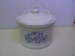 Vintage Pfaltzgraff Yorktowne Salt Box / Crock With Lid ...
