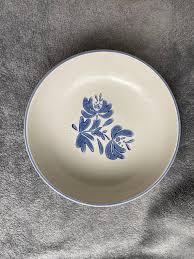 Vintage, 8.5 Inch, Ceramic, Pfaltzgraff USA 7-11 Serving Bowl With Blue Glazed Accents - Etsy