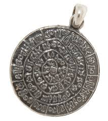 Phaistos Disc SILVER STERLING 925 PENDANT MYTHICAL GREEK ...