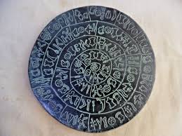 Vintage Wall Hanging phestos hieroglyphic Discus Greek | eBay