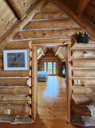 Spacious and secluded lakefront! Modern log home on Lake Huron - Mackinac County | Vrbo