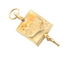 10K GOLD Vintage Shiny Phi Beta Kappa Fraternity Brooch Pin ...