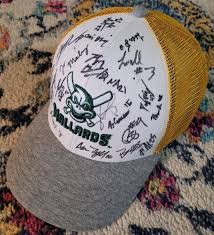Madison Mallards Logo Ball Cap Green Signed Snapback 1-Sz ...