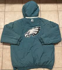 Vintage Philadelphia Eagles Jacket Mens XXL Green Starter ...