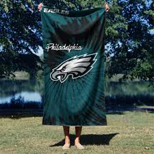 Philadelphia Eagles NFL Psychedelic Beach Towel 30 x 60 inches