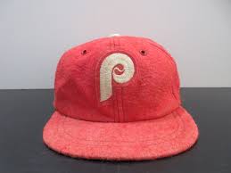 VINTAGE Philadelphia Phillies Hat Cap Fitted Boys Large Red ...