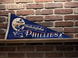 1960s Philadelphia Phillies MLB Large Vintage Pennant ...