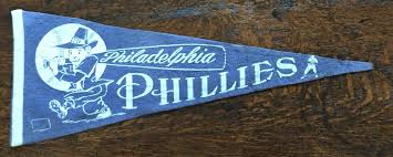 Vintage Philadelphia Phillies Felt Pennant