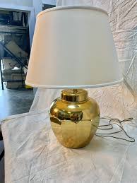 Late 20th Century Brass Table Lamp | Chairish