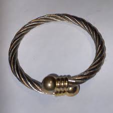 Silver And Gold No Clasp Bracelet | eBay