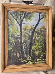 Vintage Oil on board "Landscape" Signed T. Miceli 1960ish | eBay