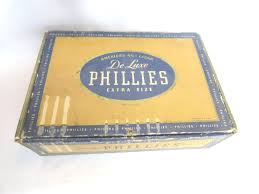 Vintage Phillies De Luxe Extra Size Cigar Box Cardboard 11 Cents Retro Tobacciana Smoking P.A. America's No. 1 Cigar Blue & Beige 1950s - Etsy