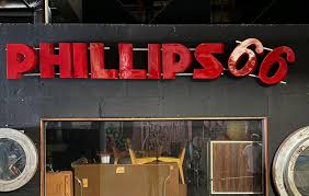 Phillips 66 Cast Aluminum Gas Sign For Sale at 1stDibs
