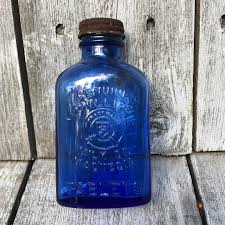 Vintage Phillips Milk of Magnesia Cobalt Blue Bottle With Lid - Etsy