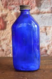 Vintage Phillips Milk of Magnesia Cobalt Blue Advertising Bottle w Original Lid | eBay