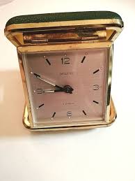 VINTAGE DELUXE -2-JEWELS-FOLD DOWN TRAVEL ALARM-MADE IN GERMANY 3. | eBay