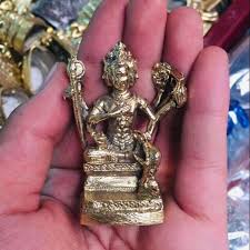 Brahma Hindu God Pra Prom Brass Statue Magic Talisman Thai ...