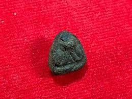 Wealth amulet B.E.2510 Phra Pidta with Yant powder amulet in ...