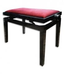 Discacciati 105R black rectangular adjustable | Piano bench | - Musical Hall