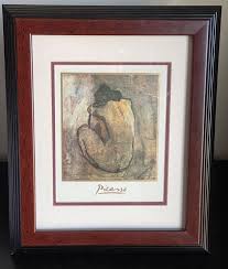 Picasso Painting Print Famous Nude Women with Matted Frame 14" W x 17" H | eBay