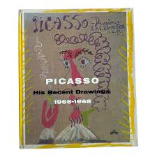 1969 Art Book Coffee Table Hardcover Picasso: His Recent Drawings 1966-1968 | Chairish