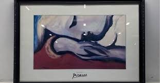 Picasso The Rest Litho Print Poster 2002 24"x36" Thick Stock Paper ARS New York | eBay