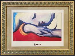 Sold at Auction: After Pablo Picasso, AFTER PABLO PICASSO (1881-1973) LITHOGRAPH ON BOARD TITLED THE REST, 30.5IN x 41IN (77cm x 104cm)