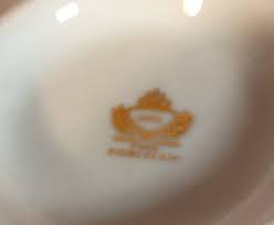 GNA Fine Porcelain Navy, Gold White 2 Cups and Saucers Set in Box | eBay