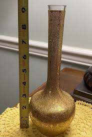 MCM Glastonbury Lotus Floral Daisy Fields 9” Bud Vase 22k Gold Gilded | eBay Australia