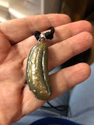 Handmade Polymer Clay Pickle Necklace: Realistic Food ...