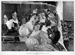 OPERA, ANTIQUE PRINT, THE BOXES AT THE OPERA, FASHION | eBay