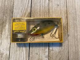 Vintage Burroughs AQUA BAT Fishing Lure Minnow Bait Crank ...
