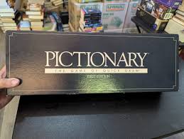 PICTIONARY 1st Edition Board Game 100% COMPLETE 1985 pads ...