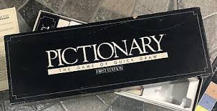 Pictionary First Edition Board Game Vintage 1985 Complete ...