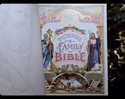 1891 HUGE HOLY BIBLE 9lbs Old & New Testament King James ...