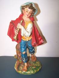 VINTAGE 12" NATIVITY PAPER MACHE SHEPHERD FIGURE FIGURINE | eBay