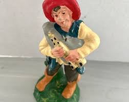 Nativity Creche Plaster Figure, Vintage Pied Piper or ...