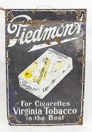 Porcelain Enameled Piedmont Cigarette Sign
