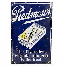 Piedmont Cigarette Porcelain Advertising Sign