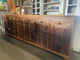Long Carved Buffet *PRE-ORDER - 109” x 18” x 36” — Disco ...