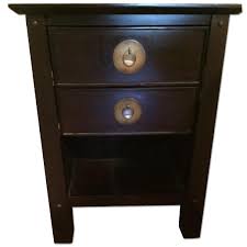 Pier 1 Shanghai Espresso Wood Nightstand - AptDeco