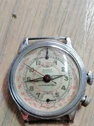 1940s. PIERCE Chronograph Military Watch Cal 134. Working ...