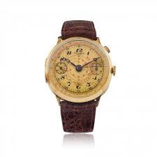 Baume & Mercier Oversize Monopusher Gold Chronograph, 30s