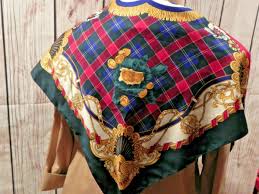 Berkshire Scarf Multi-Color Floral Figs & Fancy 33 1/2" x 35 ...