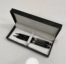 Pierre Cardin Pen and Mechanical Pencil Set Black Comfort Grip Brand New In Box | eBay