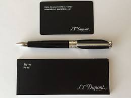 S.T. Dupont D Line Blazon Ball Point Pen, Black & Palladium, 415608, New In Box | eBay