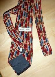 VINTAGE RETRIO - PIERRE CARDIN 100% SILK TIE - RED & BLUE ...